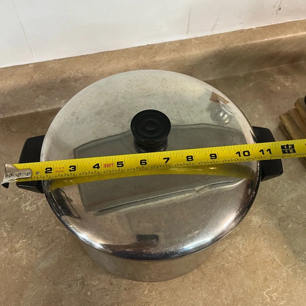 Revere Ware Stainless Steel Stock Pot with Lid - Silver